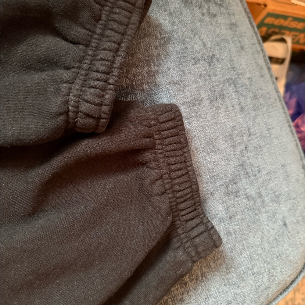 TNA Black Elastic-Waist Joggers